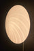Vintage Murano plafond loftlampe / væglampe. Mundblæst hvid opal glas med swirl og hvid bund. E27 fatning. Håndlavet i Italien, 1970erne. D:30 cm⁠⁠ H:12 cm