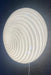 Stor vintage Murano plafond loftlampe / væglampe. Mundblæst hvid opal glas med swirl og hvid bund. E27 fatning. Håndlavet i Italien, 1970erne. D:39 cm⁠⁠ H:20 cm
