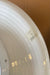 Sæt á 2 stk vintage Murano plafond loftlamper / væglamper. Mundblæst hvid opal glas med swirl. E27 fatninger. Håndlavet i Italien, 1970erne. Begge med originale labels.<br>D:38 cm⁠⁠ H:14 cm