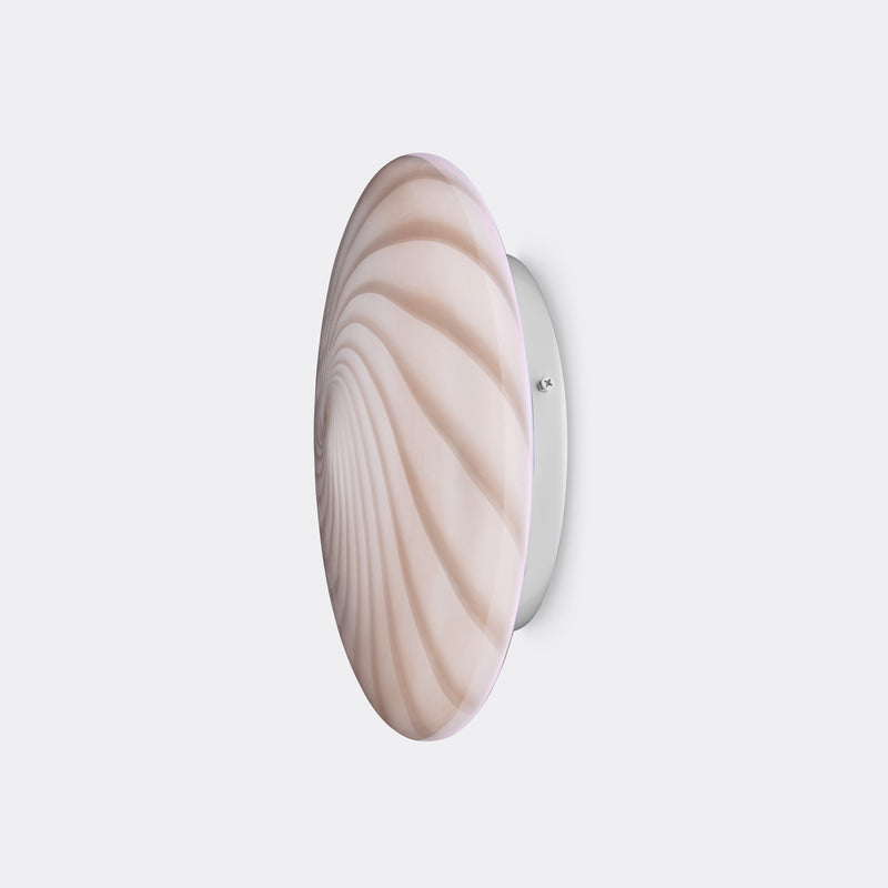 Murano Candy plafond karamel creme swirl D:30 cm