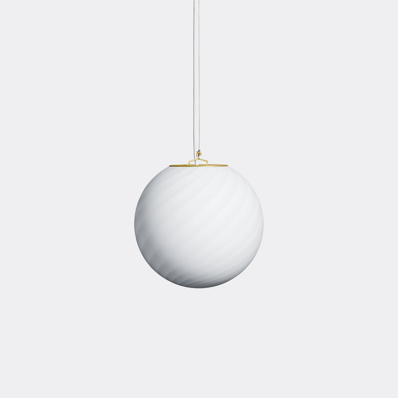 Murano Candy pendant white swirl d: 20 cm