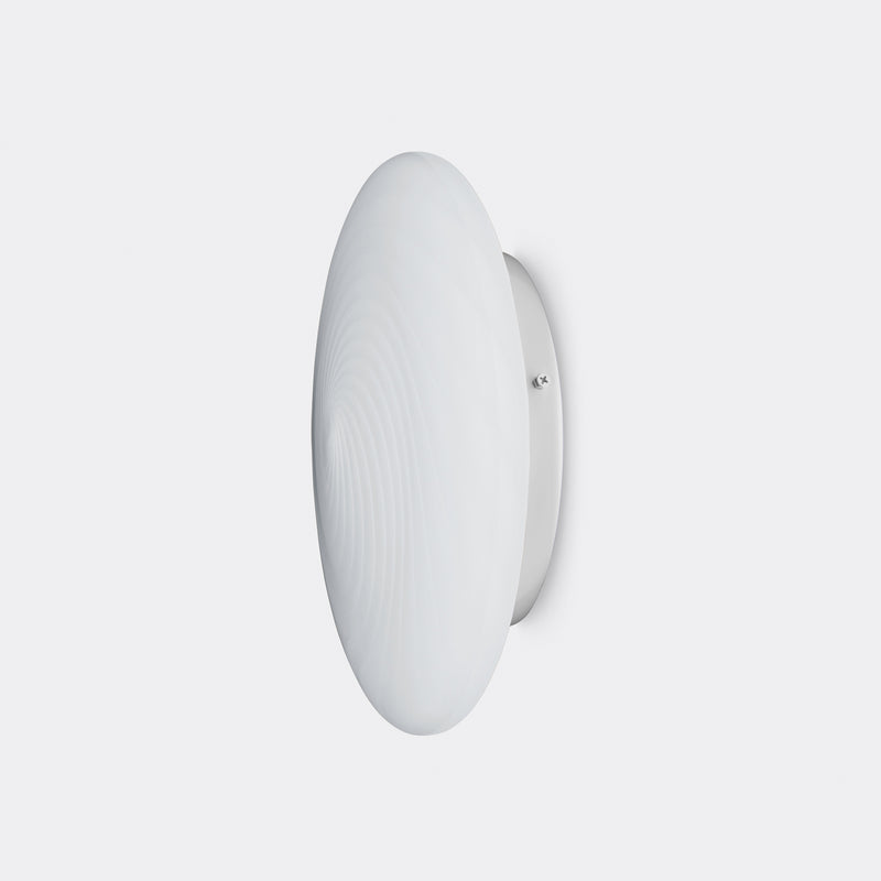 Murano Candy flush mount white swirl D: 30 cm