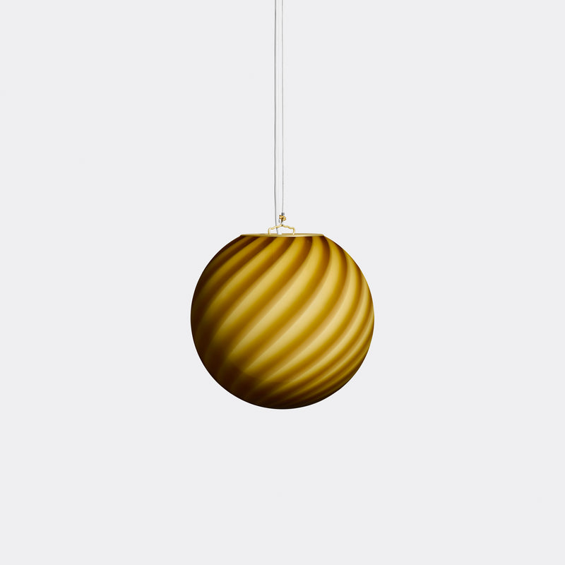 Murano Candy pendant amber orange swirl d: 20 cm