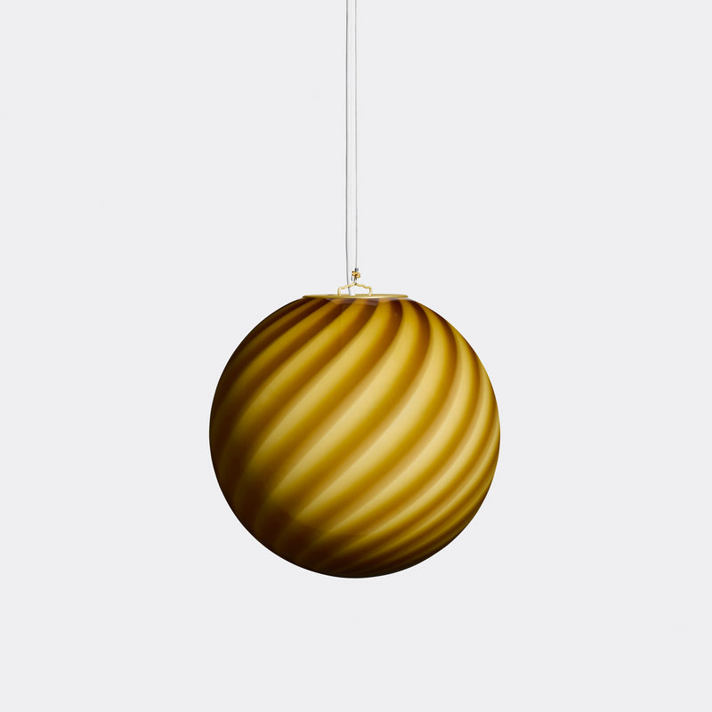 Murano Candy pendant orange amber swirl D: 30 cm