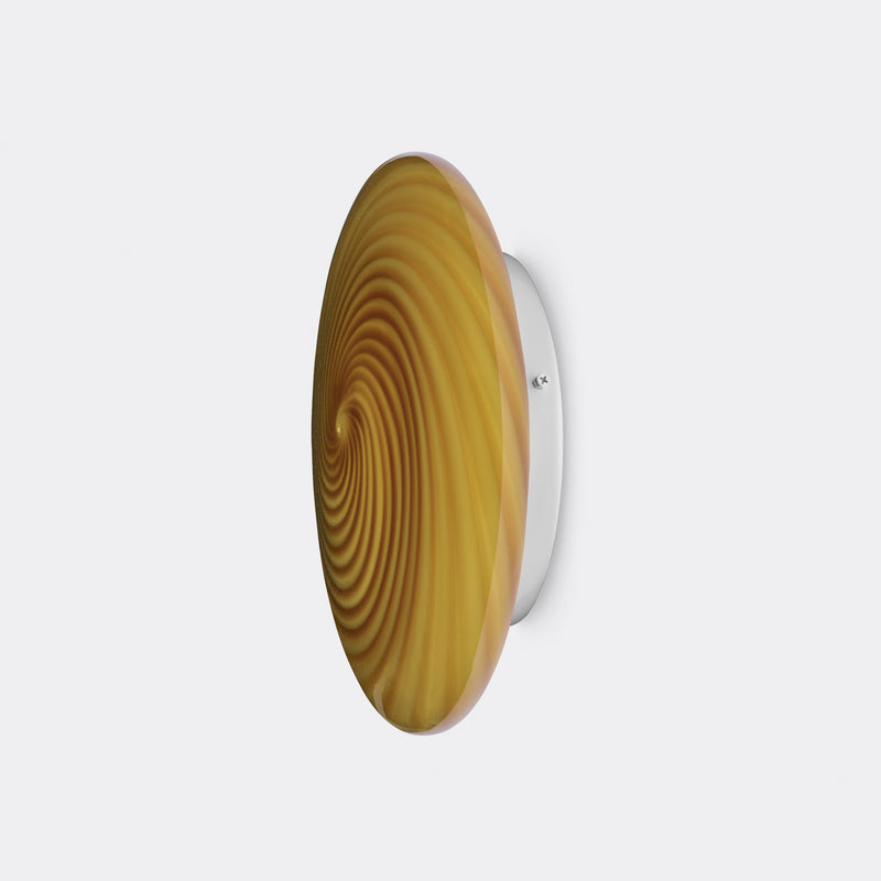 Murano Candy flush mount amber swirl D: 30 cm