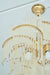 En absolut spektakulær og smuk vintage Murano lysekrone. Lampen består af 160 mundblæste prismer / glasstave i forskellinge længer, som er sat på et messing stel. Den har 8 x E14 fatninger og giver masser af lys. Håndlavet i Italien, 1960/70erne, og er i fin vintage stand med charmerende patina. D:48 cm H:68 cm (inkl kæde og rosette)