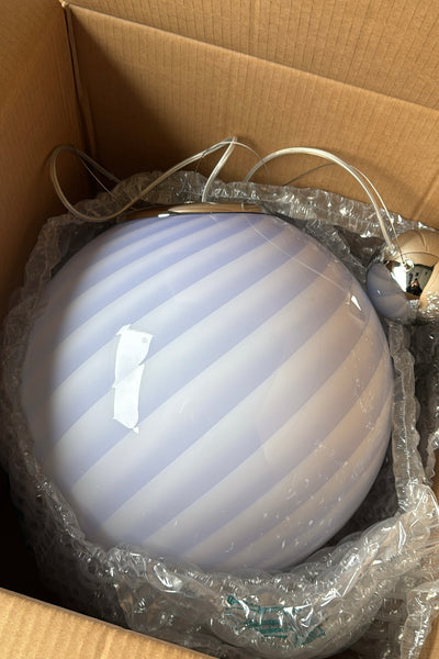 Large Murano Candy pendant lavender swirl D: 40 cm