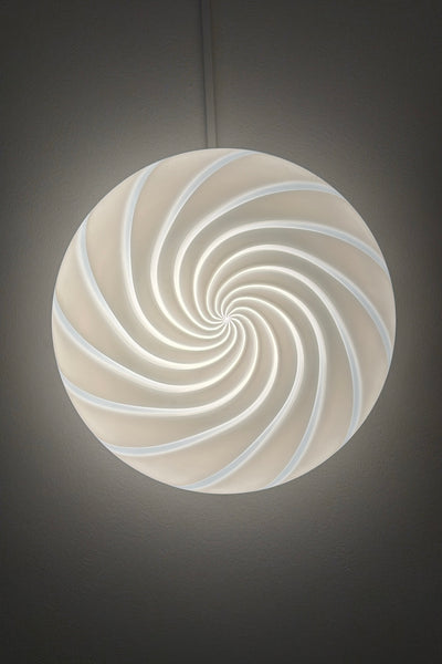 Murano swirl plafond ceiling lamp / wall lamp with brass D: 30 cm