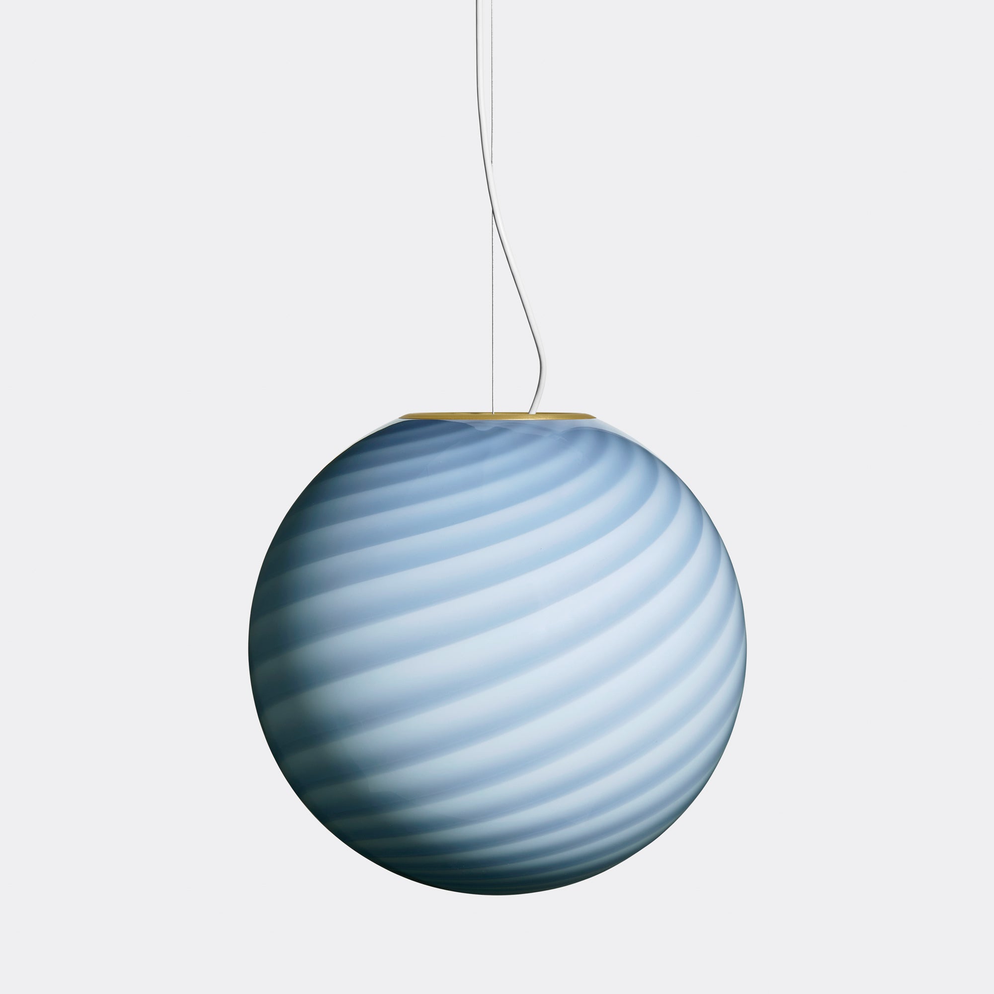 Large Murano Candy pendant blue swirl D: 40 cm