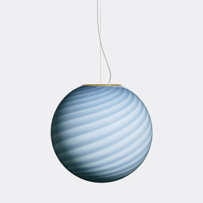 Large Murano Candy pendant blue swirl D: 40 cm