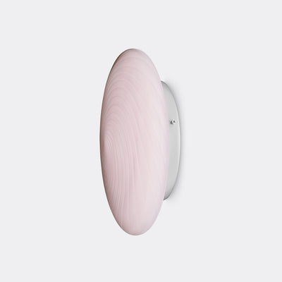 Murano Candy plafond blød lyserød swirl D:30 cm
