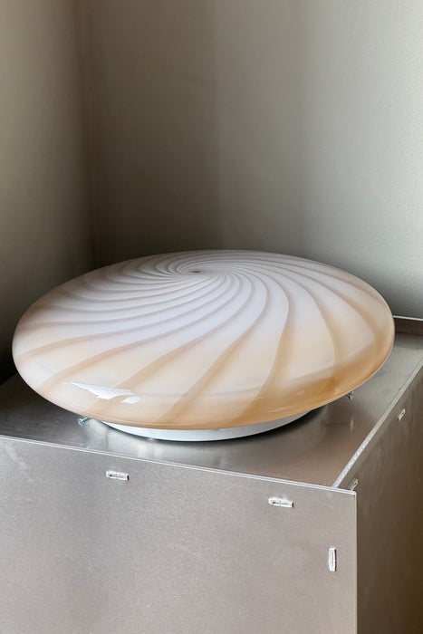 Murano Candy plafond karamel creme swirl D:30 cm