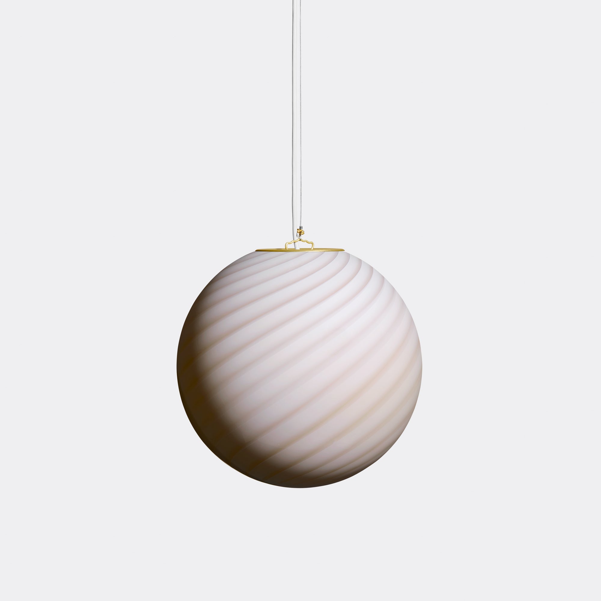 Murano Candy pendant caramel cream swirl d: 30 cm