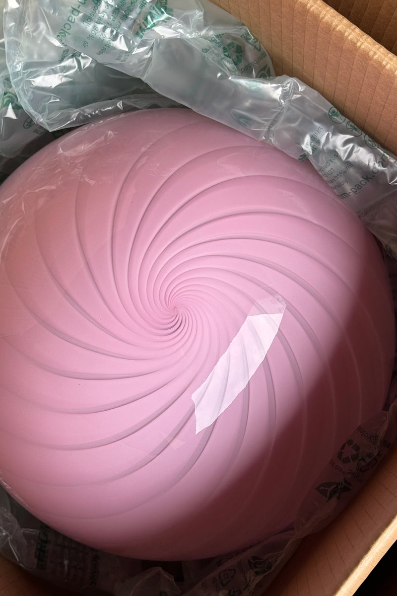 Murano Candy pendel bubble gum lyserød D:30 cm