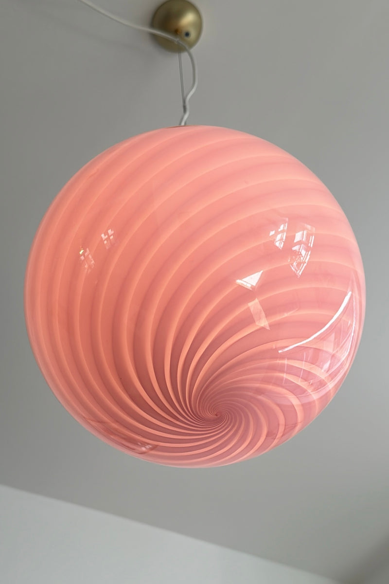 Murano Candy pendant bubble gum pink D: 30 cm