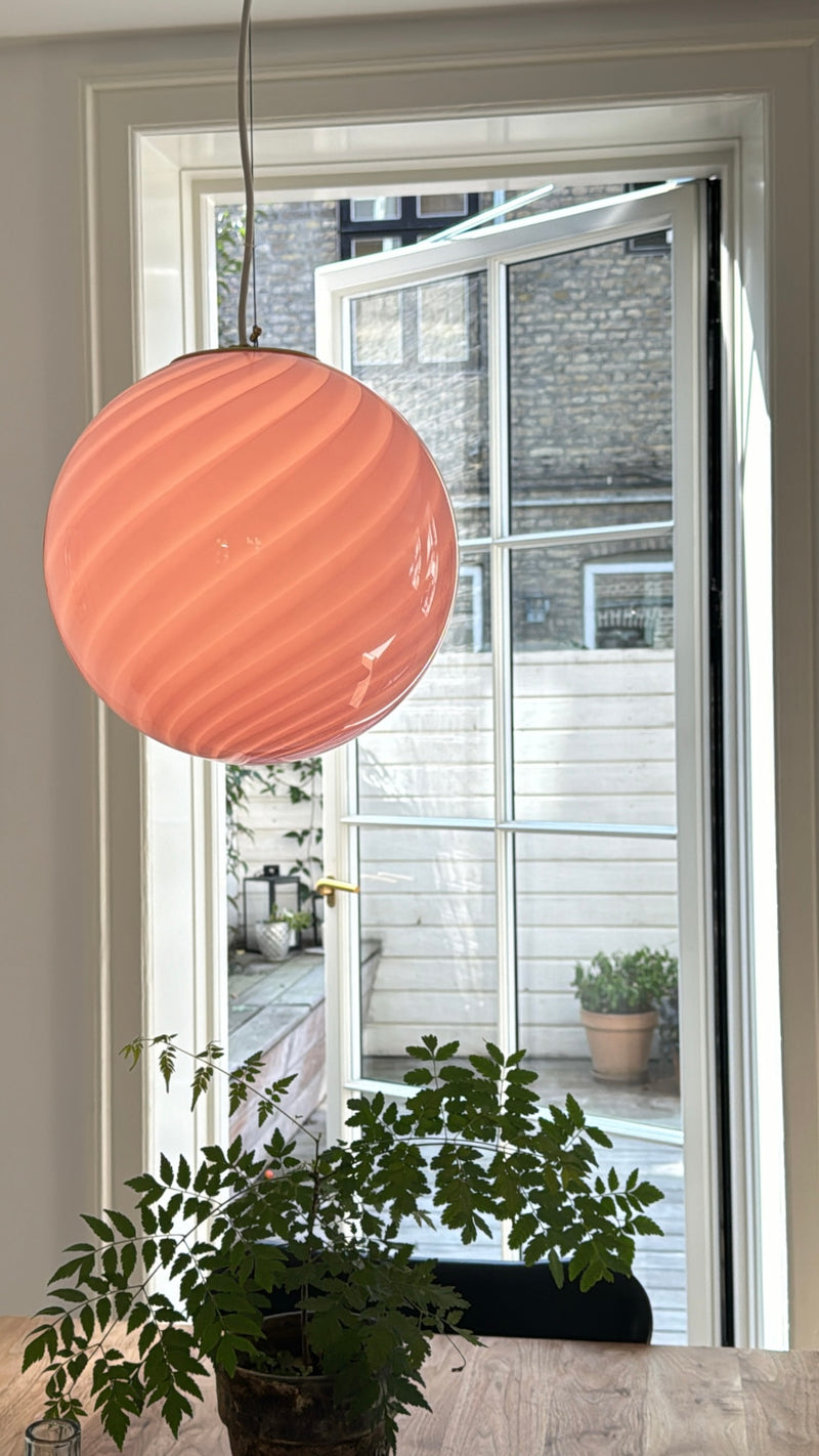 Murano Candy pendant bubble gum pink D: 30 cm
