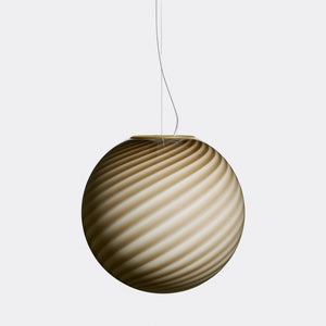 Large Murano Candy pendant light gray brown swirl D: 40 cm