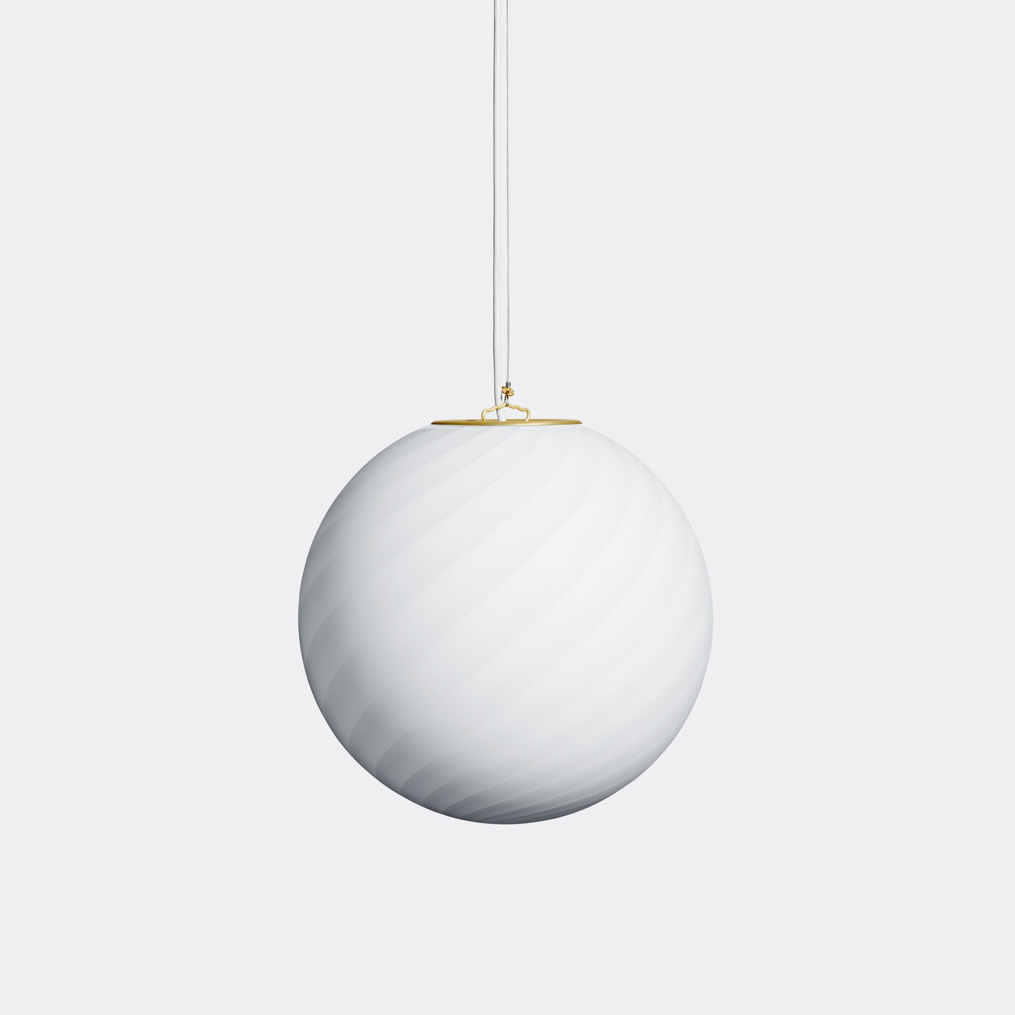 Murano Candy pendant white swirl d: 30 cm