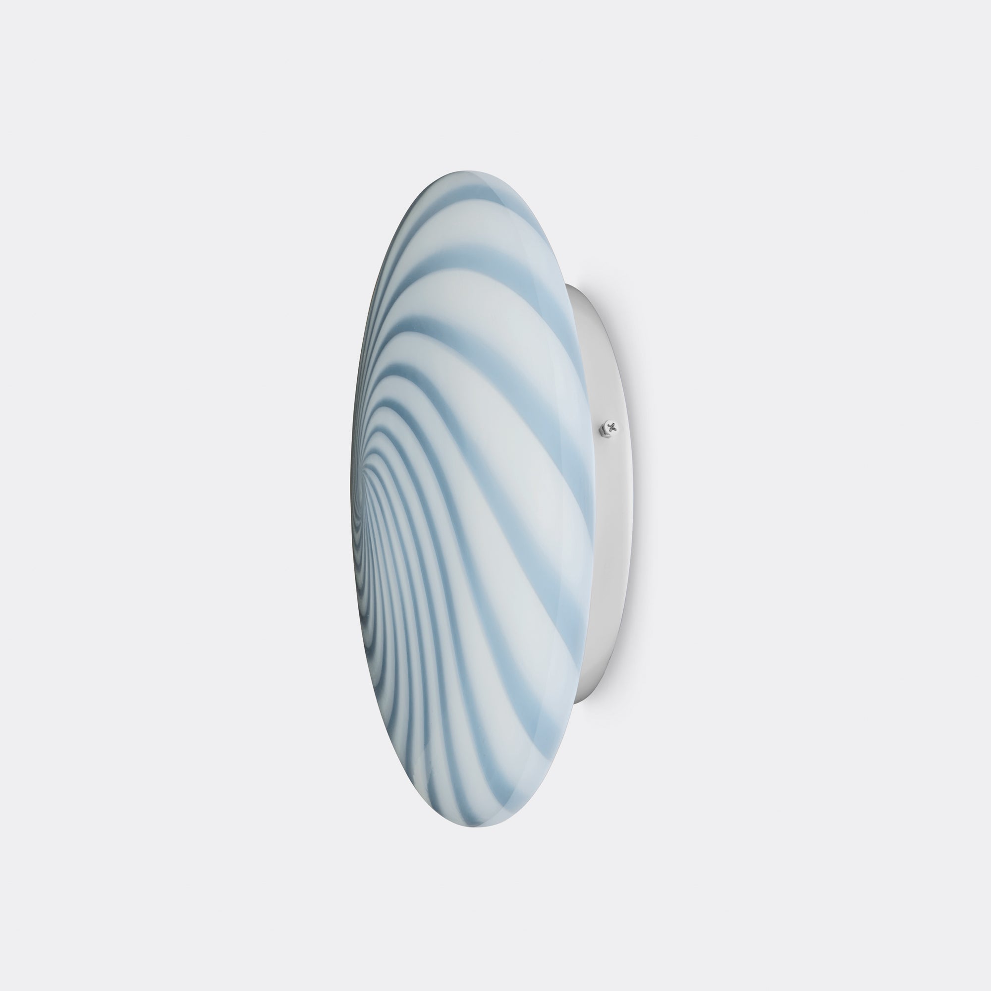 Murano Candy flush mount soft blue swirl D: 30 cm