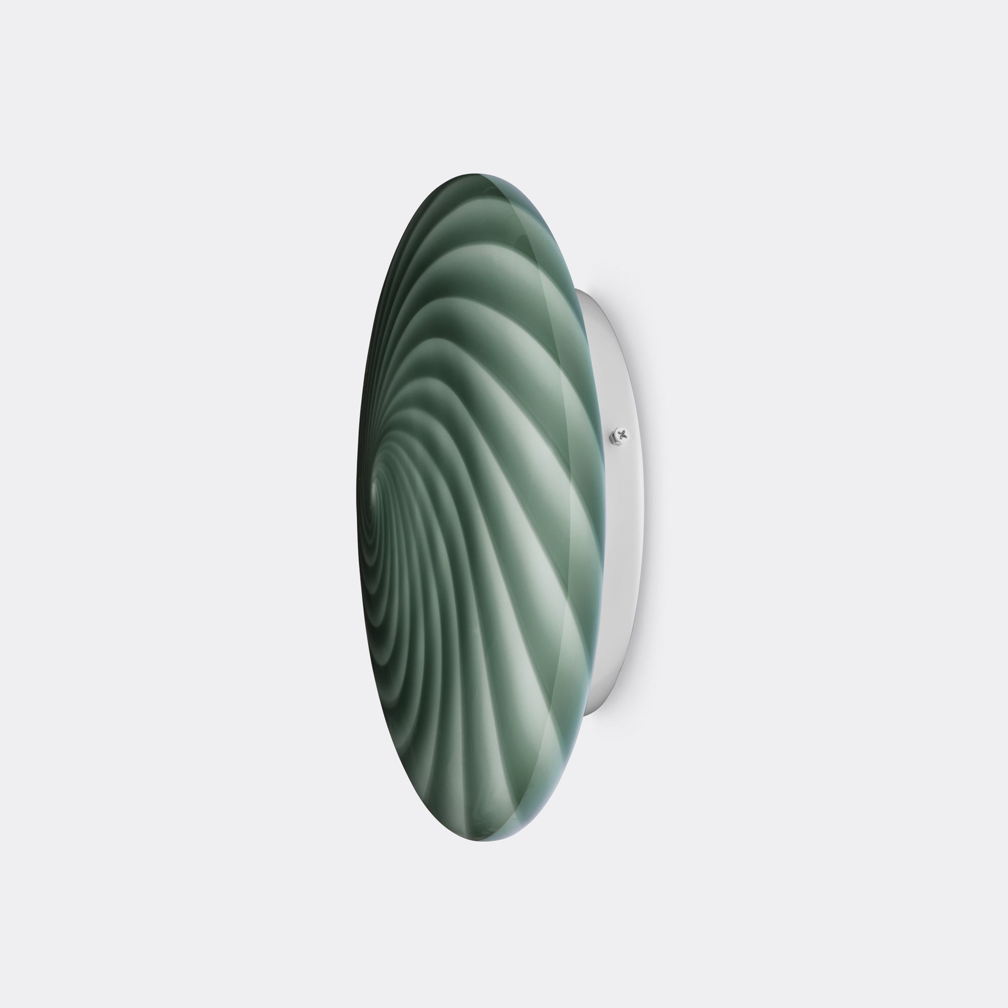 Murano Candy flush mount petrolium green swirl D: 30 cm