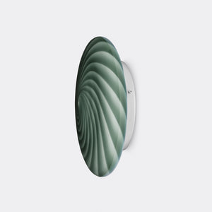 Murano Candy flush mount petrolium green swirl D: 30 cm