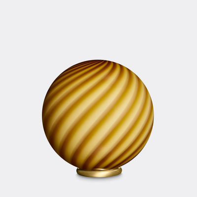 Murano Candy bordlampe rav orange swirl D:30 cm