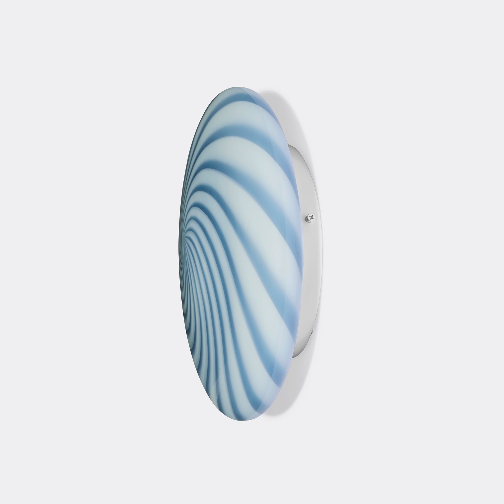 Murano Candy plafond blå swirl D:30 cm