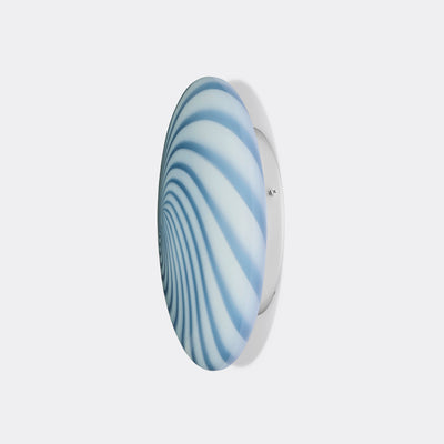 Murano Candy flush mount blue swirl D: 30 cm