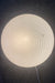 Vintage Murano plafond loftlampe / væglampe. Mundblæst hvid opal glas med swirl og hvid bund. E27 fatning. Håndlavet i Italien, 1970erne.  D:30 cm⁠⁠ H:13 cm
