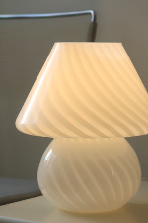 Vintage Murano medium mushroom table lamp H: 28 cm