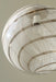 Vintage Murano filigrana loftlampe / pendel i klart glas med mokka brun og hvid swirl. Giver det fineste mønster på væggen, når solen står på og når den er tændt. Håndlavet i Italien, 1960/70erne, og har messing ophæng. D:40 cm  murano pendant globe ceiling lamp sphere lamp