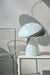 Meget stor vintage Murano mushroom bordlampe. Mundblæst i hvid glas med mørk swirl. Håndlavet i Italien, 1970erne, og kommer med ny hvid ledning. H:40 cm D:37 cm 