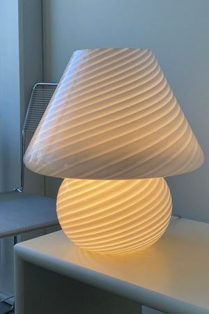 Large vintage Murano swirl mushroom H: 40 cm
