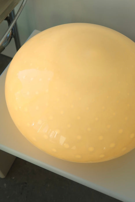 Vintage Murano yellow ceiling lamp with bubbles D: 37 cm