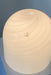 Vintage Murano Vetri bordlampe i mundblæst hvid glas med swirl og original label. Perfekt størrelse til et sengebord eller i en vindueskarm. H:23 cm D:18 cm⁠⁠⁠