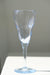 Vintage Holmegaard Konkylie /  Xanadu hvidvinsglas i en smuk blålig tone. Xanadu er udsprunget af en kunstners finurlige fantasi. Formgivet af Arje Griegst i 1977 under navnet ''Konkylie'' og blev i 1982 tildelt navnet Xanadu. Hvidvinsglassene blev produceret i perioden 1982-2002 og er ikke signeret. Et glas, som er skab for dem, som ikke blot værdsætter en god vin, men som også forstår at nyde et smukt glas. 