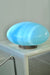 Vintage Murano Vetri plafond loftlampe / væglampe. Mundblæst blå glas med swirl og messing bund. Håndlavet i Italien, 1970erne, og har original mærkat. D:27 cm⁠⁠ H:16 cm. 